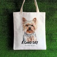 ราคา กระเป๋าผ้า เปลี่ยนชื่อได้ ลายน้องหมา สุดน่ารัก กระเป๋าชอปปิ้งลายน้องหมา (8313727432)