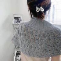 ราคา YF12 ผ้าคลุมไหล่ ผ้าถัก ผ้าพันคอไหมพรม แบบไขว้ สีพื้นสไตล์วินเทจ แฟชั่นผู้หญิง (22870191883)