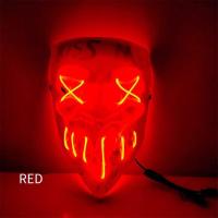 ราคา หน้ากาก LED พร้อมส่ง หน้ากากมีไฟ มี3จังหวะ หน้ากากปาร์ตี้ ตกแต่ง ฮาโลวีน หน้าไฟ หน้ากาก ตกแต่งฮาโลวีน (22619054646)