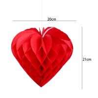 ราคา ชุดเครื่องประดับตกแต่งแขวนงานปาร์ตี้วันวาเลนไทน์1 2ชิ้นสำหรับวันเกิดชุดปอมกระดาษทิชชู่รังผึ้งรูปหัวใจลูกบอลดอกไม้ (23364845857)