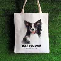 ราคา กระเป๋าผ้า เปลี่ยนชื่อได้ ลายน้องหมา สุดน่ารัก กระเป๋าชอปปิ้งลายน้องหมา (8313727436)