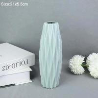 ราคา 1ชิ้นที่ทันสมัยแจกันดอกไม้สีขาวสีชมพูพลาสติกแจกันกระถางดอกไม้ตะกร้านอร์ดิกบ้านห้องนั่งเล่นตกแต่งเครื่องประดับการจัดดอกไม้ (16865186463)