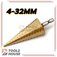 ราคา ดอกขยาย คว้านรู ดอกเะเจดีย์ ดอกเจาะรู ดอกสว่าน เจดีย์ HSS ขนาด 4 12 4 22 4 32 ดอกสเต็ป (22435204725)