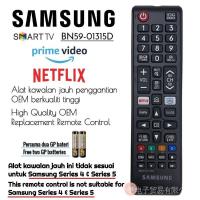 ราคา รีโมทคอนลสำหรับเปลี่ยนทีวี Samsung Smart LED พร้อม Netflix Prime Video BN59 01315D UA43RU7100W SAMSUNG UA50RU7100W ค่ะ UA55RU7100W ค่ะ UA58RU7100W ค่ะ UA65RU7100W ค่ะสมาร์ททีวี UA75RU7100W (1706191703