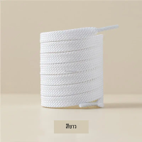 ราคา 1คู่ผ้ารองเท้าแบน laces รองเท้าคลาสสิกสำหรับรองเท้าผ้าใบสีขาวสีดำเชือกรองเท้ายืดหยุ่น laces รองเท้า100 120 140 160cm Strings (22793603707)