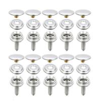 ราคา 10 25ชิ้นกระดุมผ้าใบสแตนเลสชุดสกรูเต็นท์เรือเฟอร์นิเจอร์ผ้าใบชุดกระเป๋ามีตัวล็อกที่หุ้มที่บังแดดรถยนต์ (22780701546)