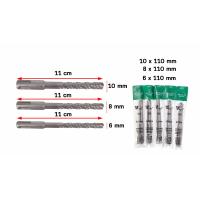 ราคา ดอกสว่านโรตารี่ ขนาด 6 8 10 12 mm ดอกสว่าน ดอกสว่านเจาะปูน ดอกสว่านโรตารี่เจาะปูน ดอกเจาะคอนกรีต SDS Plus ราคา ดอก (20831995344)