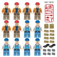 ราคา เลโก้ตัวต่อ ชุดคนก่อสร้าง 8ตัว เลโก้ชุดนักดับเพลิง12ตัว (21663473760)