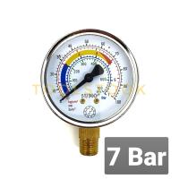ราคา เกจวัดแรงดัน Pressure Gauge เกจวัดลม เกจ์วัดแรงดันน้ำ SUMO หน้าปัด 2 5 63mm เกลียวออกล่าง BSPT 1 4 ขนาด 0 7 Bar (879406503)
