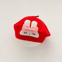 ราคา หมวกเบเรต์ถักขนกระต่ายน่ารักสำหรับหมวกทรงแปดเหลี่ยมเด็กนิ่มลายการ์ตูนหมวกแก๊ปศิลปินให้ความอบอุ่นฤดูใบไม้ร่วงสำหรับเด็กหญิงฤดูหนาว (23114276116)