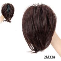 ราคา วิกผมหางม้าปลอมแบบคลิปหนีบผมหางม้าสังเคราะห์สั้นสำหรับที่ยืดผมวิกผมดีไอวายผมบลอนด์ปลอม (23052622177)
