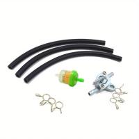 ราคา 6MM รถจักรยานยนต์ Dirt BIKE ATV สกู๊ตเตอร์การใช้ถังวาล์ว Petcock สวิทช์กรองภายในเบนซินเบนซินท่อสายคลิป 50 200CC (22955088620)