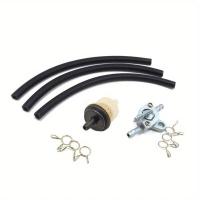 ราคา 6MM รถจักรยานยนต์ Dirt BIKE ATV สกู๊ตเตอร์การใช้ถังวาล์ว Petcock สวิทช์กรองภายในเบนซินเบนซินท่อสายคลิป 50 200CC (22955088608)
