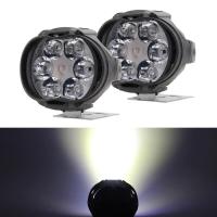 ราคา Kevanly ไฟหน้ารถจักรยานยนต์6ดวง LED 2ชิ้นกันน้ำไฟสปอร์ตไลท์สกู๊ตเตอร์เสริมที่สว่างมากบาร์ LED 12V อเนกประสงค์ (22885372523)