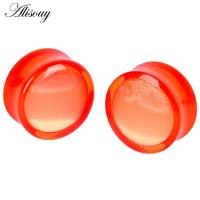 ราคา Alisouy 2 PCS Piercing Glow In Dark Acrylic Ear Plugs Tunnel Flesh Expander Plugs and Tunnels Ear Plug Piercing Body Piercing Jewelry (9360189841)