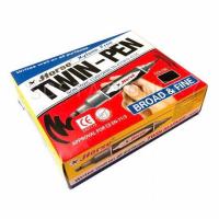 ราคา Horse ปากกาเคมี 2 หัว ตราม้า แพ็ค 12 ด้าม มี สีดำ แดง น้ำเงิน เขียว (16855869308)