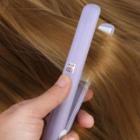 ราคา Clearance Sale 2 in 1 ที่หนีบผมมินิที่หนีบผมตรงเซรามิคทัวร์มาลีนแผ่นความร้อนแบนเซรามิคทัวร์มาลีนแผ่น Curler Sky Blue US Plug EU Plug intl (11024021275)