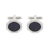 ราคา Geometric round rhinestone inlaid with high end French mens and womens shirts versatile business cufflink accessories (18615635375)