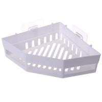 ราคา 1ชิ้นชั้นวางพลาสติกติดผนังแบบไม่เจาะติดชั้นวางทรงสามเหลี่ยมสำหรับห้องน้ำที่ใส่อุปกรณ์อาบน้ำเข้ามุมชั้นวางของพลาสติกจัดระเบียบบ้าน (22914911001)