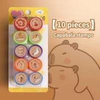 ราคา IP แสตมป์ลายลาบูบู ของเล่นเด็ก แสตมป์ลายการ์ตูนน่ารัก แสตมป์สำหรับครูอนุบาล เช็ดและล้างง่าย 10 ชิ้น ชุด ใช้ซ้ำได้พร้อมหมึก Labubu pattern stamp (23389551378)