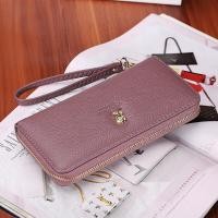 ราคา กระเป๋าสตางค์ผู้หญิงแบบยาว กระเป๋าใส่โทรศัพท์มือถือ กระเป๋าใส่เงินแบบจุได้เยอะ กระเป๋าสตางค์แบบซิป กระเป๋าสะพายข้าง กระเป๋าสตางค์หนัง PU ลายดอกไม้ (22894716188)