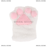 ราคา WHUEAL2 น่ารักหมีแมวอุ้งเท้าถุงมือปุยตุ๊กตาการ์ตูนสัตว์อะนิเมะ Lolita COSPLAY mitten (22620155571)