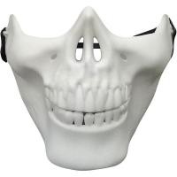 ราคา หน้ากากกะโหลกศีรษะครึ่งหน้า1ชิ้นหน้ากากนักรบกะโหลกศีรษะหน้ากากป้องกันน่ากลัวหน้ากากน่ากลัว (23100516028)