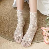 ราคา ถุงเท้าผู้หญิงใส่คู่กับกระโปรงในฤดูร้อนรองเท้าแมรี่เจนผ้าตาข่ายถุงเท้าครึ่งแข้งใส่ด้านนอกแฟชั่นสีขาวรุ่นบางลูกไม้ตาข่ายกอง JK (21091352052)
