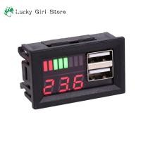 ราคา Led Digital Display Voltmeter Mini Voltage Meter Lead acid Battery Dc 24v 12v To 5v Step down Module Dual Usb Ports (19049478745)
