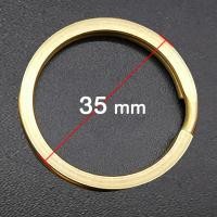 ราคา ห่วงกุญแจ แหวนแบนหนา ทองเหลือง Brass Key Ring ห่วงซ้อน สำหรับห่วงกระเป๋า พวงกุญแจ DIY ส่งจากไทย (22237661934)
