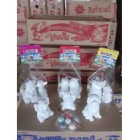 ราคา ตุ๊กตาปูนปั้นปูนปั้นปูนปลาสเตอร์ระบายสีตุ๊กตา 12 ตัว สี 4 จาน ภู่กัน 4 อัน ราคา109 บาท (7997822070)