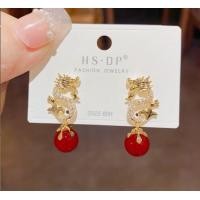 ราคา สินค้าส่งจากไทย ต่างหูมังกร ต่างหูประดับเพชร (21346872517)