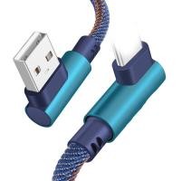 ราคา สายชาร์จอย่างรวดเร็วการถ่ายโอนข้อมูลMicro USB Type C สายฟ้า 90 องศาสายชาร์จUSB 25 เซนติเมตร 1 เมตร 2 เมตรสำหรับเกมสำหรับiPhone 11 Pro XS MAX Android Type C XR XS X (1872374140)