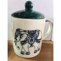 ราคา แก้วกาแฟ แก้วน้ำ แแก้วฝาปิด แก้วลายช้างสวย แก้วเครื่องดื่ม หรูหราสไตล์ล้านนา แก้วสวยๆ แก้วชา แก้ววินเทจ แก้วราคาถูก (17451082716)