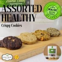 ราคา คุกกี้คลีนเจ รวมรส Assorted Healthy Cookies ไร้แป้ง ไร้น้ำตาล ธัญพืชเยอะ แคลอรี่ต่ำ คุกกี้สุขภาพ สูตรเจ จากLydia Samit (1167590484)
