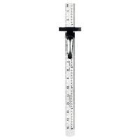 ราคา Limit with clamp steel ruler 6 inches 15cm steel ruler stainless steel positioning pocket ruler (23386536719)