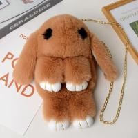 ราคา กระเป๋าหนังสัตว์ขนกระต่ายปลอม ทรงสี่เหลี่ยม กระเป๋าสะพายข้างโซ่ ทรงสามเหลี่ยม วัสดุ PU สำหรับผู้หญิง (23152531657)