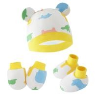 ราคา goya289 หมวกไหมพรม Beanie 1ชุดและถุงมือกันลื่นเพื่อความอบอุ่นของทารก (21977289129)