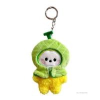 ราคา เกาหลี BTS BT21 การ์ตูนผลไม้แถบคาดศีรษะชุดจี้ตุ๊กตาน่ารักการ์ตูนจี้พวงกุญแจ SU TH (22732324506)