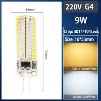 ราคา หลอดไฟ Led G4 RGRRT 2W 3W 5W 6W 7W 9W AC 220V 3014SMD 2835SMD โคมไฟซิลิโคนอบอุ่นสีขาว ขาว L ไฟ LED มุม360องศา (22413942013)