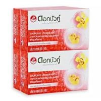 ราคา ดอกบัวคู่ สบู่สมุนไพร กล่องแดง ขนาด85กรัม แพค4ก้อน (17486891828)