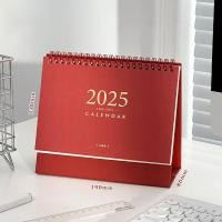 ราคา 2025 Desk Calendar Monthly Planner Vintage Paper Design Office Table Organizer Desktop Schedule Retro Punch Card Daily Planner (22884052830)