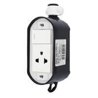 ราคา SUNTECH เต้ารับ บล็อกยาง 2 ช่อง PVC ทรงรี (23294639815)