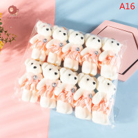 ราคา YUEYINGO 10ชิ้นโมเดลคู่รูปหมีช่อดอกไม้การ์ตูนอุปกรณ์ตกแต่งงานแต่งงานของขวัญวันเกิดฟองหมีตกแต่ง (22567093380)