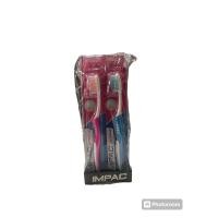 ราคา แปรงสีฟัน อิมแพค มีเดียม ซอฟท์แอนด์สลิม 1แพ็ค12ด้าม (22121461833)