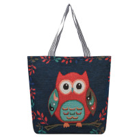 ราคา กระเป๋า สะพาย ผญ กระเป๋า ผ้า ใหญ่ กระเป๋า นกฮูก กระเป๋า ผ้าลาย ไทย กระเป๋าผ้า กระเป๋าย่าม ลายปัก ใบ ใหญ่ มีซิป สะพายสะดวก ใส่ของได้เยอะ (22694437892)