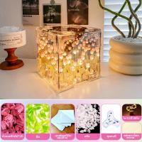 ราคา แฮนด์เมด diy โคมไฟ Led โคมไฟทิวลิป กระจกไฟทิวลิป INS ของขวัญวันเกิด ของให้แฟน ของขวัญวันวาเลนไทน์ โคมไฟดอกไม้ (22946877418)