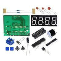 ราคา 1ชิ้นชุด DIY AT89C2051นาฬิกาอิเล็กทรอนิกส์บิต Tube4ดิจิตอลชิ้นส่วนโมดูล LED แสดงผลอิเล็กทรอนิกส์ DC 3V 6V (22872967485)