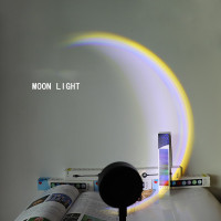 ราคา JIASHI โคมไฟพระอาทิตย์ตกโคมไฟดวงจันทร์โคมไฟพระอาทิตย์ตกโคมไฟสายรุ้งเจ็ดสีโคมไฟโปรเจคเตอร์โคมไฟ USB โคมไฟแสงจันทร์ (23190627216)