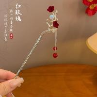 ราคา Chinese Style Wooden Tassel Hairpin for Women Vintage Elegant Hair Stick Qipao Hanfu Chinese Hairpin Hair Accessories (23232922630)